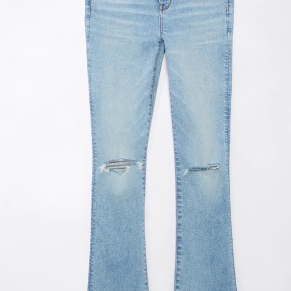 American Eagle Next Level High-Waisted Ripped Skinny Kick Jean. 6 R EUC - Picture 5 of 10